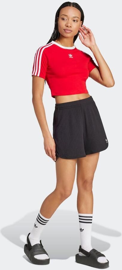 Adidas Originals 3-Stripes Baby Tee Wo T-Shirts & Polo's rood Maat XS Kleding - Foto 7