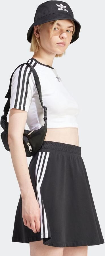 Adidas Originals Adicolor 3-stripes Crop T-shirt T-shirts Dames white maat: XS beschikbare maaten:XS S M L - Foto 6