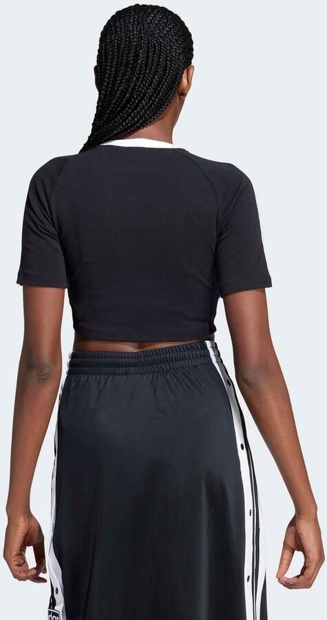 Adidas Originals 3-strepen baby T-shirt Women T-Shirts & Polo's zwart Maat XS Kleding - Foto 3