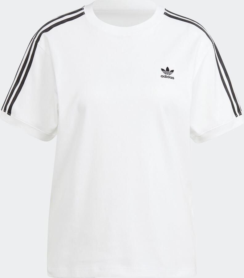 Adidas Originals T-shirt 3 STRIPE TEE drie-strepen shirt met trefoil-logo