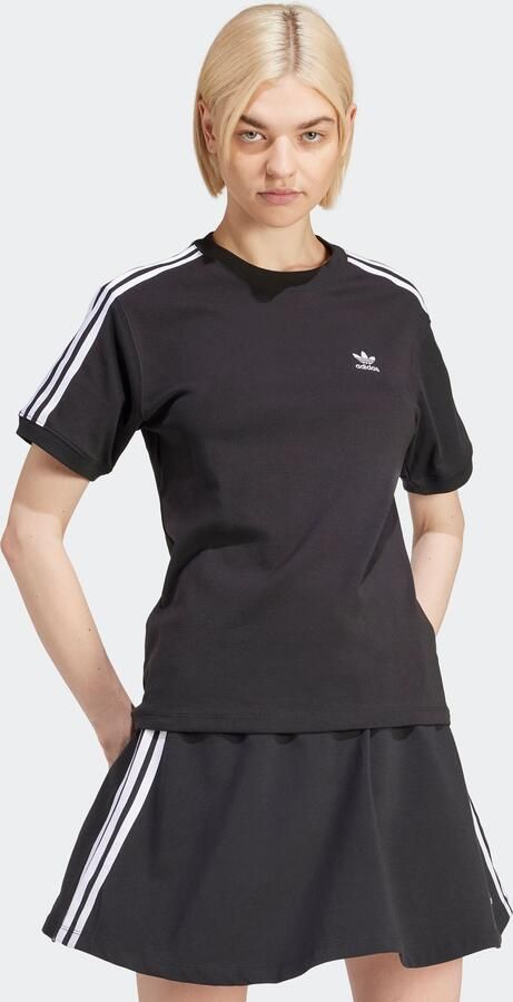 Adidas Originals T-shirt 3 STRIPE TEE drie-strepen shirt met trefoil-logo - Foto 4