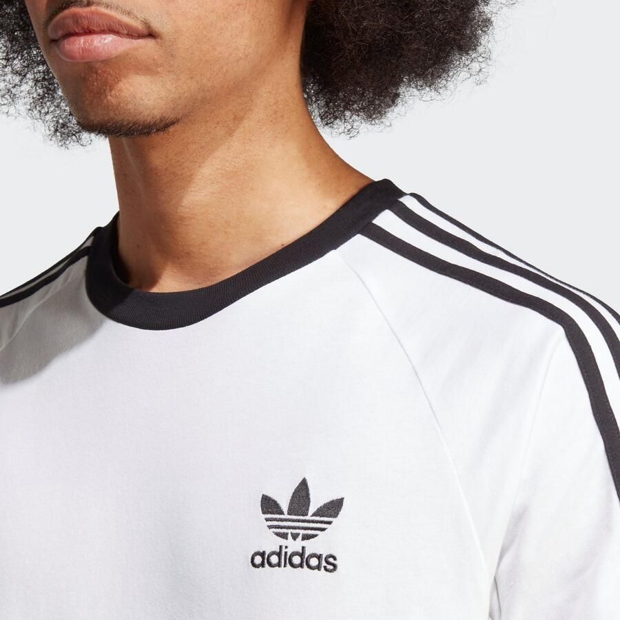 Adidas Originals 3-Streifen T-Shirt Men T-Shirts & Polo's zwart Maat XL Kleding