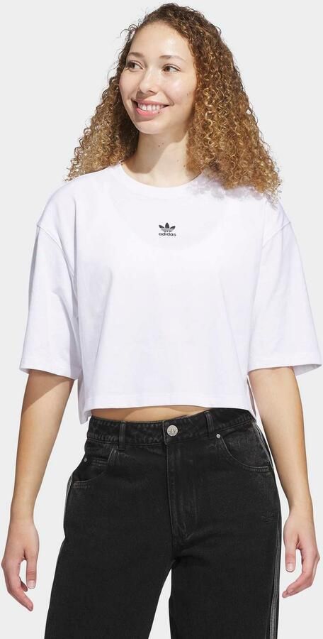 Adidas Originals Essentials Crop T-Shirt Wo T-Shirts & Polo's wit Maat XS Kleding - Foto 10