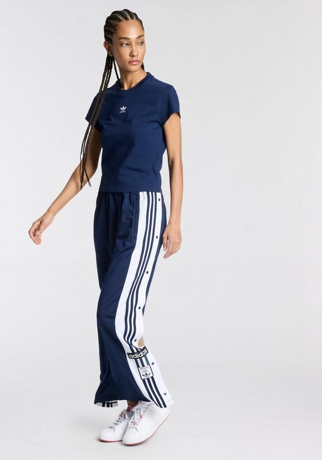 Adidas Originals Essentials Slim-fit T-shirt Blauw- Dames Blauw - Foto 8