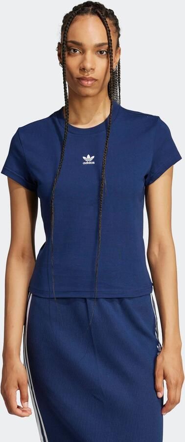 Adidas Originals Essentials Slim-fit T-shirt Blauw- Dames Blauw - Foto 6