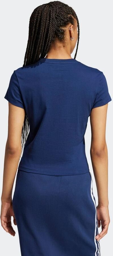 Adidas Originals Essentials Slim-fit T-shirt Blauw- Dames Blauw - Foto 5