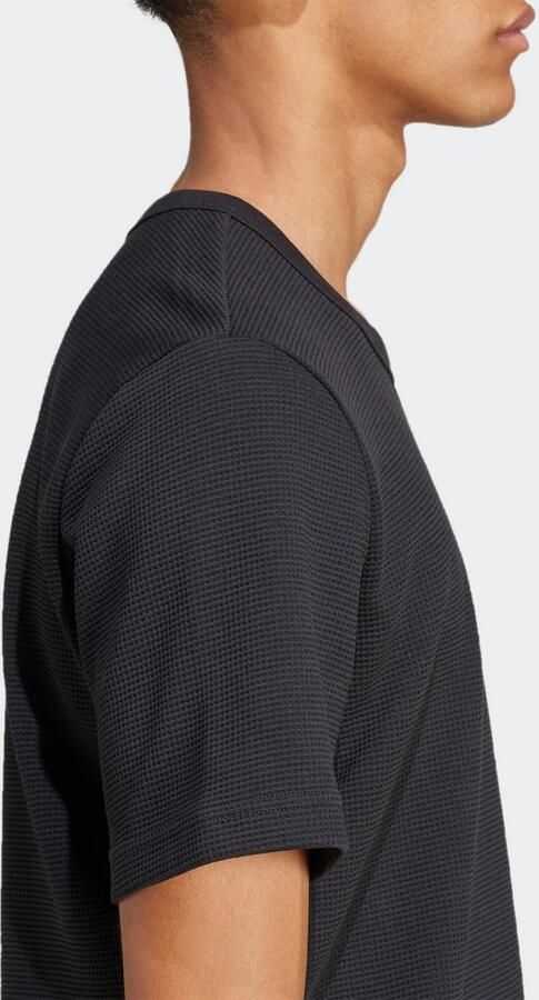 Adidas Originals Waffle T-Shirt Zwart- Heren Zwart - Foto 3