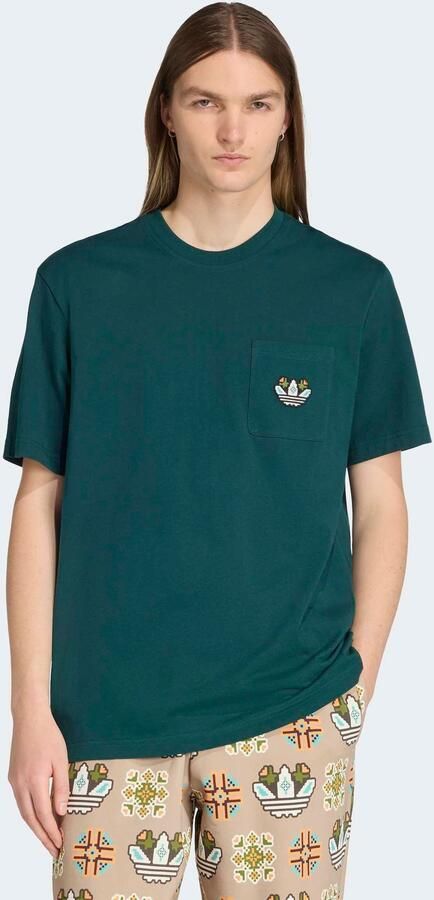 Adidas Originals T-shirt met borstzak en labelstitching - Foto 8