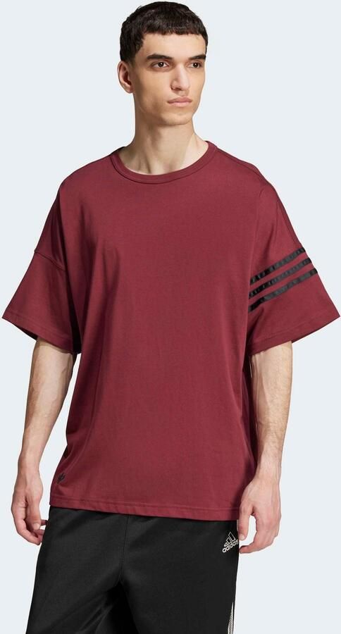 Adidas Originals T-shirt met geribde ronde hals - Foto 6