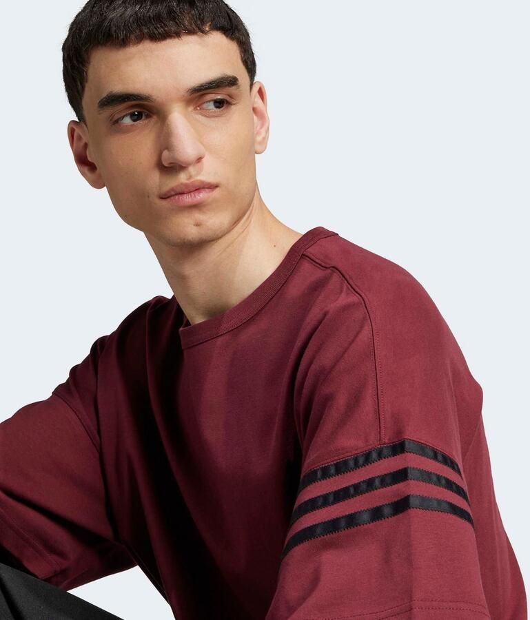 Adidas Originals T-shirt met geribde ronde hals - Foto 3