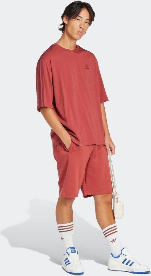 Adidas Originals Oversized 3-Stripes T-Shirt Red- Heren Red - Foto 6