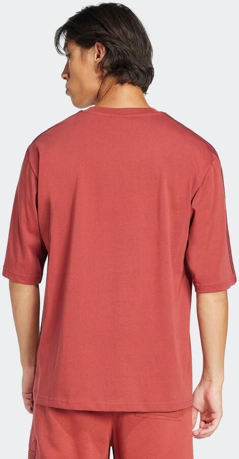 Adidas Originals Oversized 3-Stripes T-Shirt Red- Heren Red - Foto 9