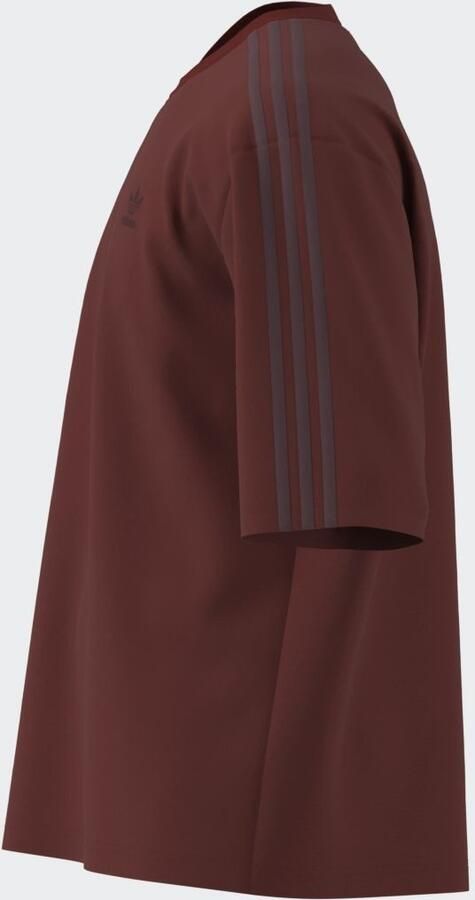 Adidas Originals Oversized 3-Stripes T-Shirt Red- Heren Red - Foto 8