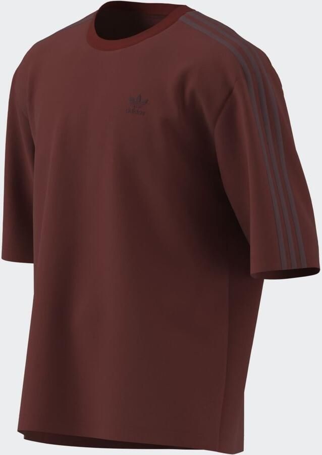 Adidas Originals Oversized 3-Stripes T-Shirt Red- Heren Red - Foto 4