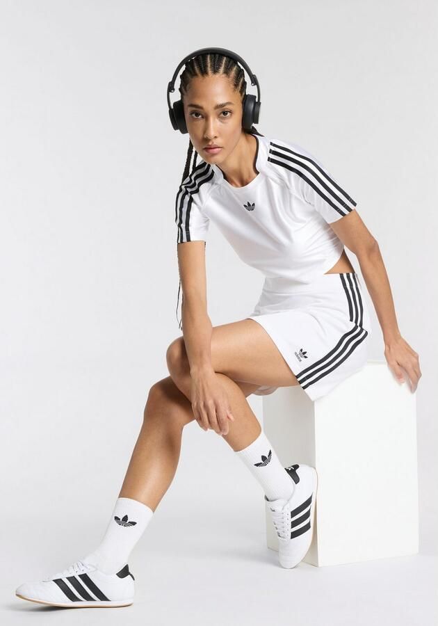 Adidas Originals 3-Stripes Mini Skirt Wit- Dames Wit - Foto 9