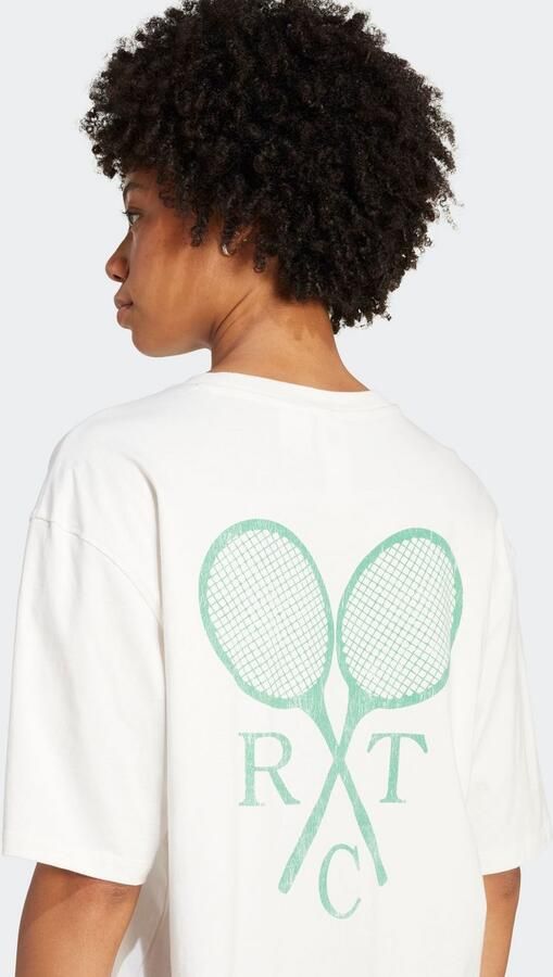 Adidas Originals T-shirt TENNIS BYFR TEE Tennis-graphic in vintage-look op de achterkant - Foto 3