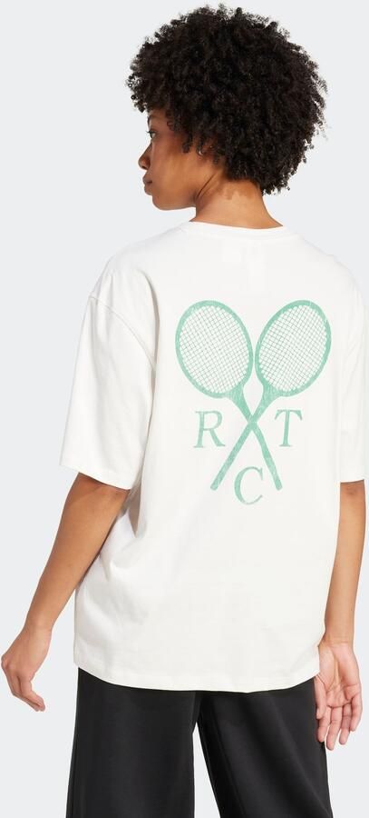 Adidas Originals T-shirt TENNIS BYFR TEE Tennis-graphic in vintage-look op de achterkant - Foto 4