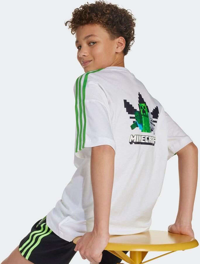 Adidas Originals Graphic Tee Minecraft Unisex T-Shirts wit Kleding - Foto 5