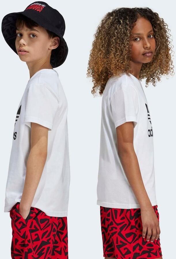 Adidas Originals Trefoil T-shirt T-Shirts in wit formaten: 134 - Foto 4