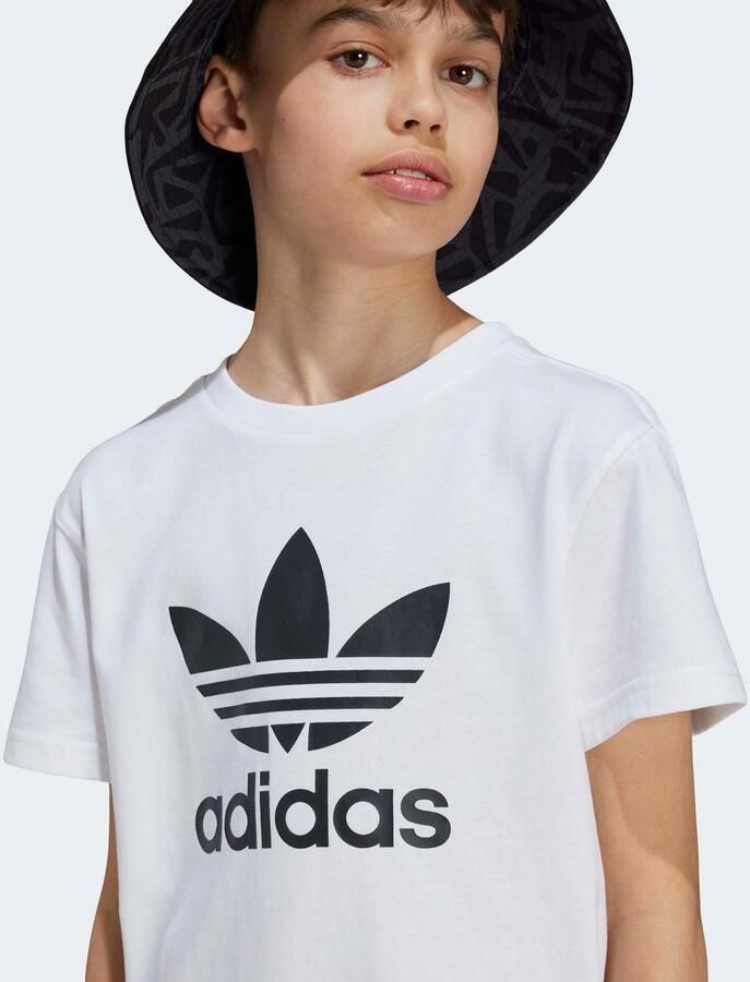 Adidas Originals Trefoil T-shirt T-Shirts in wit formaten: 134 - Foto 3