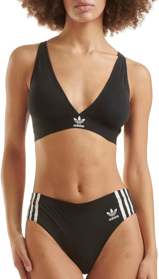 Adidas Originals T-string sportief design elastisch katoenmix hoge beenuitsnijding (Set van 2) - Foto 6