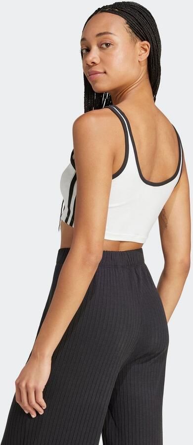 Adidas Originals 3-Stripes Crop Tank Top Wit- Dames Wit - Foto 7
