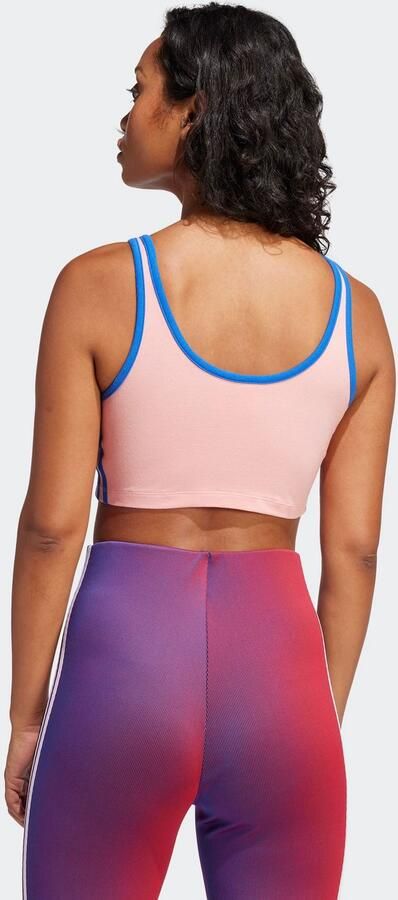 Adidas Originals 3-Stripes Crop Tank Top Roze- Dames Roze - Foto 7