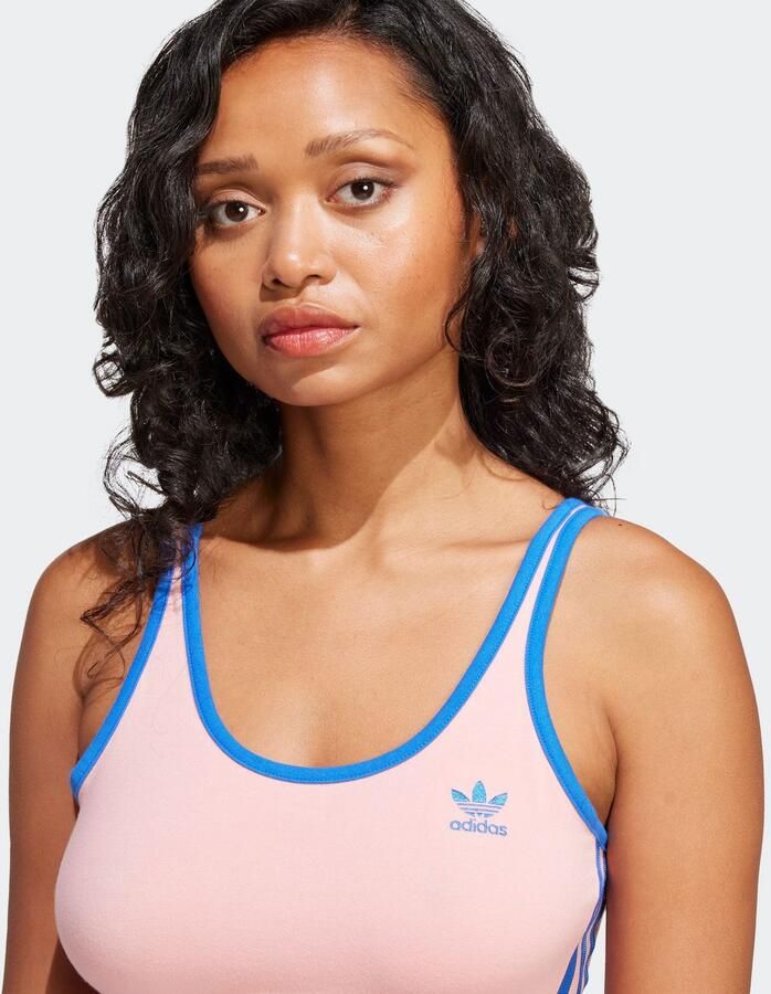 Adidas Originals 3-Stripes Crop Tank Top Roze- Dames Roze - Foto 2
