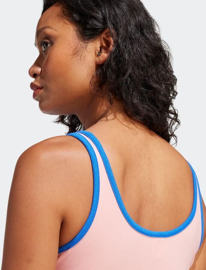 Adidas Originals 3-Stripes Crop Tank Top Roze- Dames Roze - Foto 3