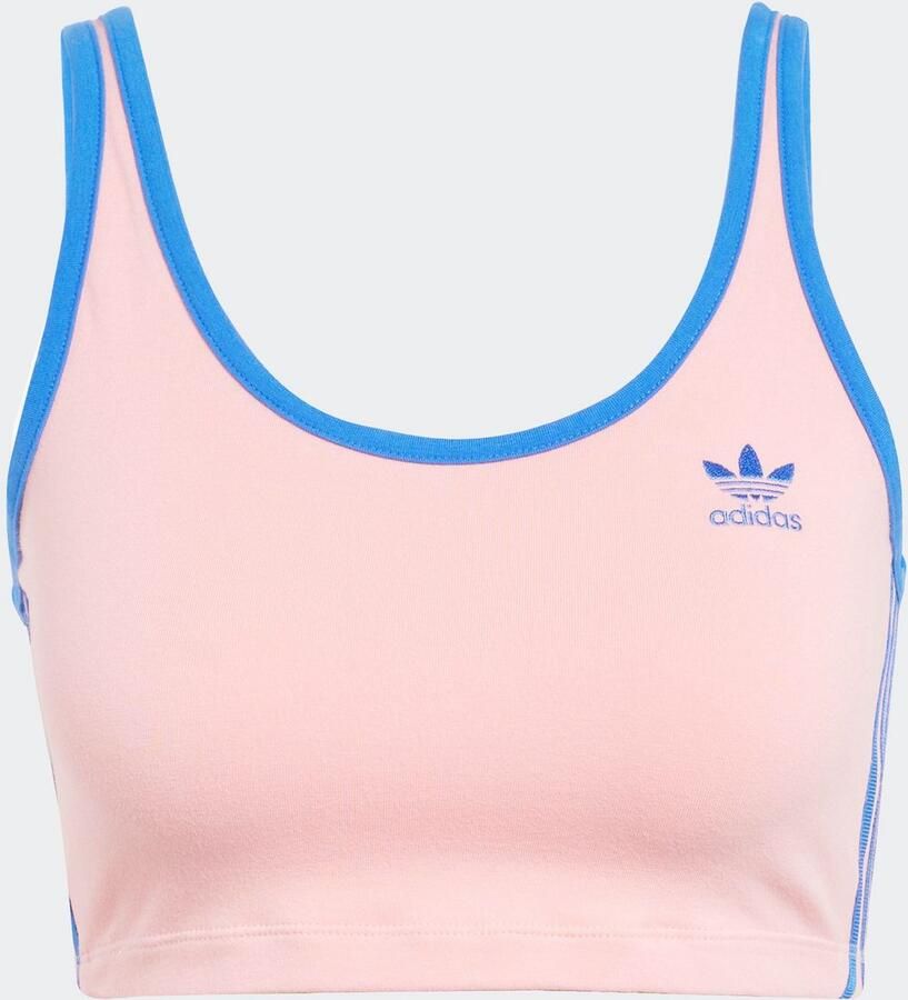 Adidas Originals 3-Stripes Crop Tank Top Roze- Dames Roze