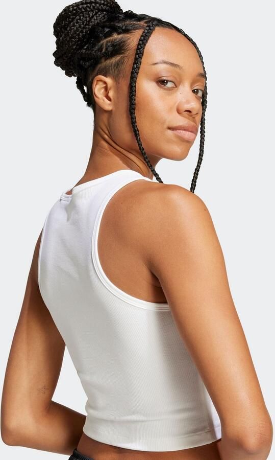 Adidas Originals Essential Ribbed Tanktop Women Tops wit Maat XS Kleding - Foto 6