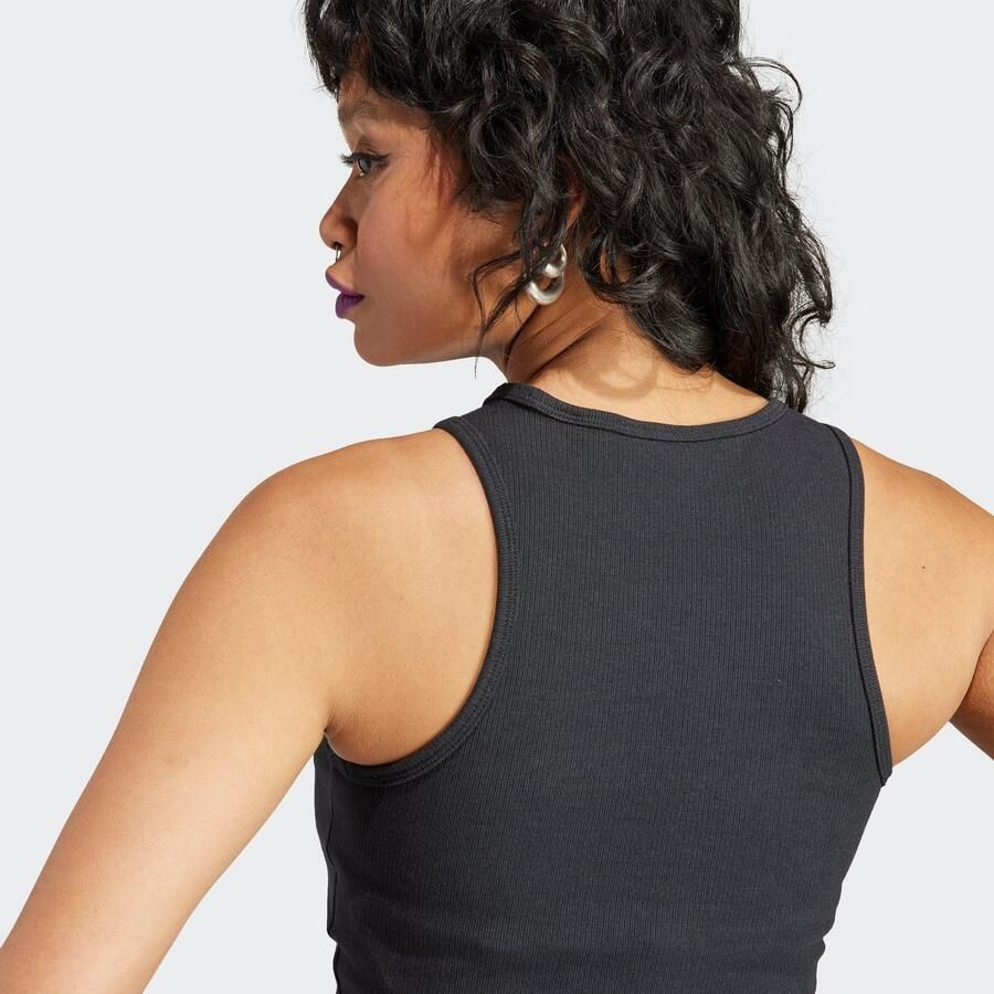 Adidas Originals Essentials Rib Tank Tanktops Kleding Black maat: XL beschikbare maaten:XS S M L XL