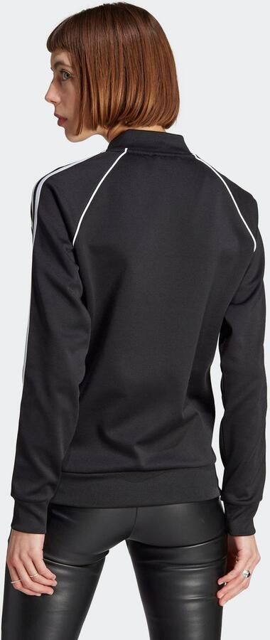 Adidas Originals Zwarte Zip Sweatshirt voor Dames Regular Fit Zwart Dames - Foto 8