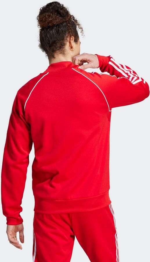 Adidas Originals Adicolor Superstar Trainingsjack Trainingsjassen Kleding better scarlet white maat: S beschikbare maaten:S M L XL XXL - Foto 5