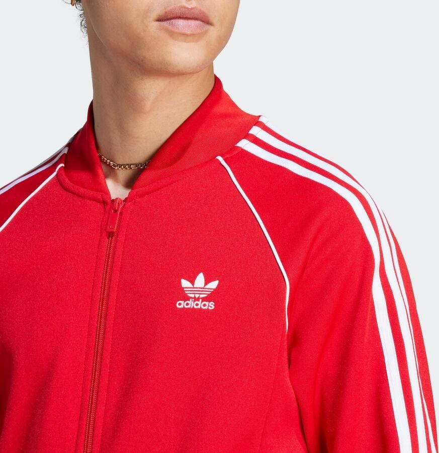 Adidas Originals Adicolor Superstar Trainingsjack Trainingsjassen Kleding better scarlet white maat: S beschikbare maaten:S M L XL XXL