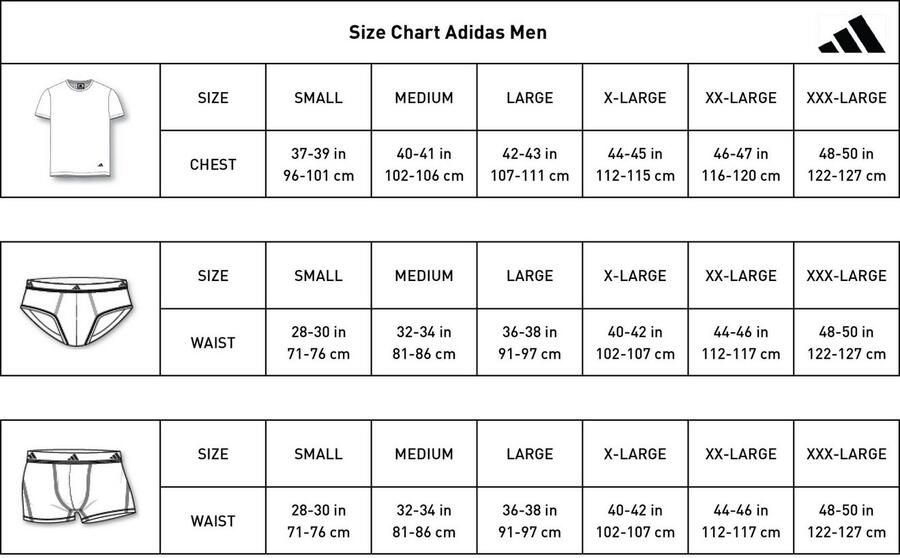 Adidas Originals Trunk Comfort Flex Cotton zacht elastisch katoenmix logoband zonder ingreep (Set van 2)