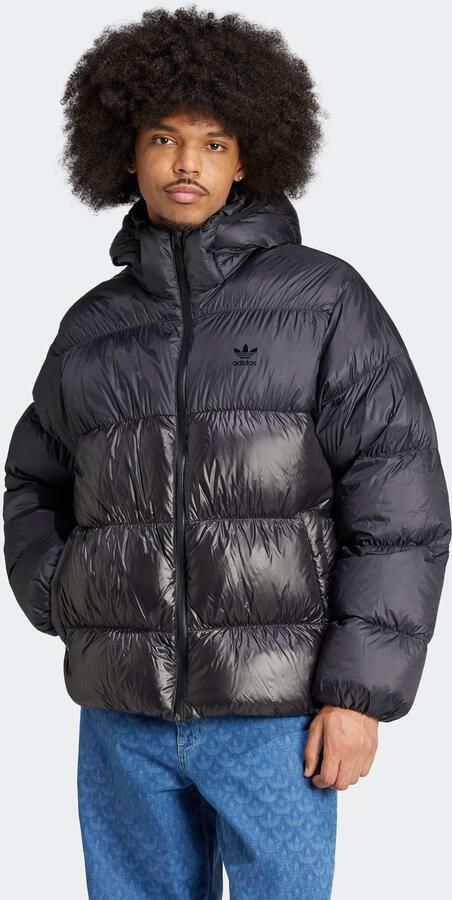 Adidas Adicolor Regen Donsjack Zwart- Heren Zwart - Foto 4