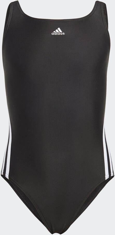 Adidas Performance Infinitex sportbadpak zwart wit Meisjes Polyamide Meerkleurig 110