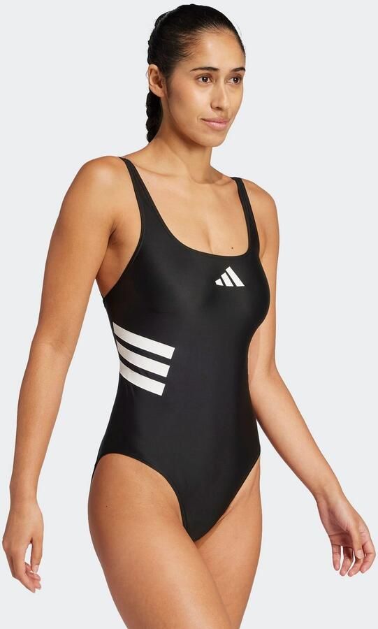 Adidas 3-Stripes U-Back Badpak Zwart- Dames Zwart - Foto 6