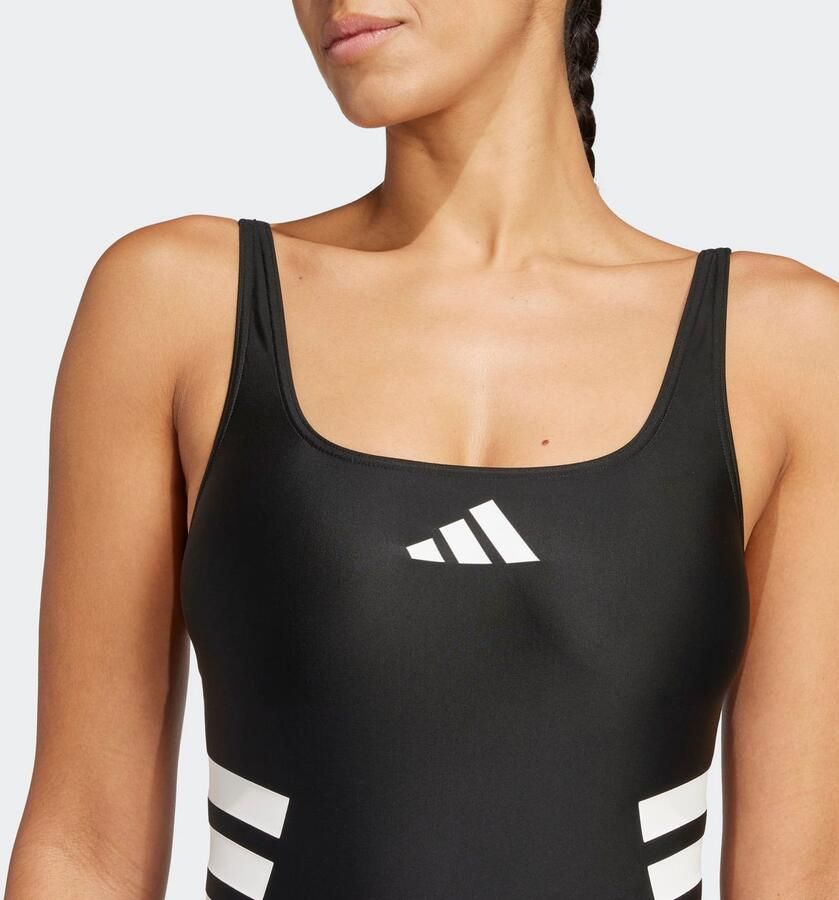 Adidas 3-Stripes U-Back Badpak Zwart- Dames Zwart - Foto 5
