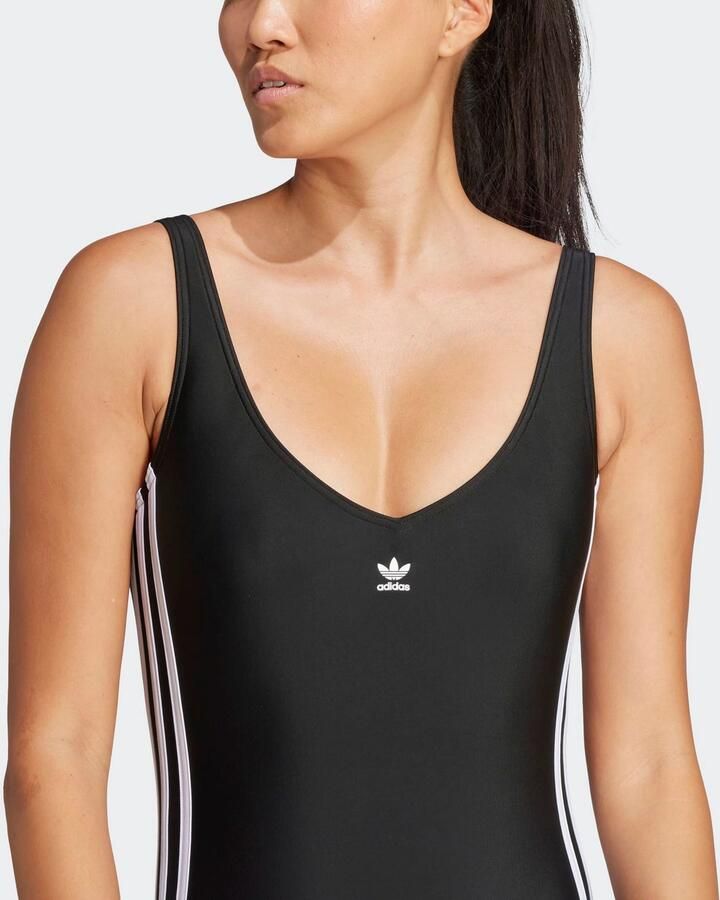 Adidas Originals Adicolor 3-Stripes Badpak Zwart- Dames Zwart - Foto 3