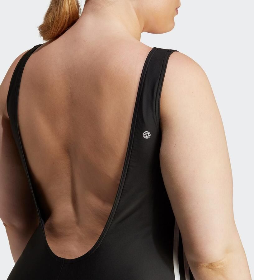 Adidas Adicolor 3-Stripes Badpak (Grote Maat) Zwart- Dames Zwart - Foto 2