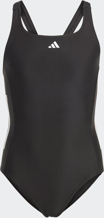 Adidas Performance Infinitex sportbadpak zwart wit Meisjes Polyamide Logo 116