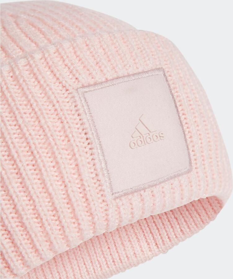 Adidas Originals Wid Cuff Beanie unisex Mutsen lichtroze Maat ONE SIZE Accessoires - Foto 3