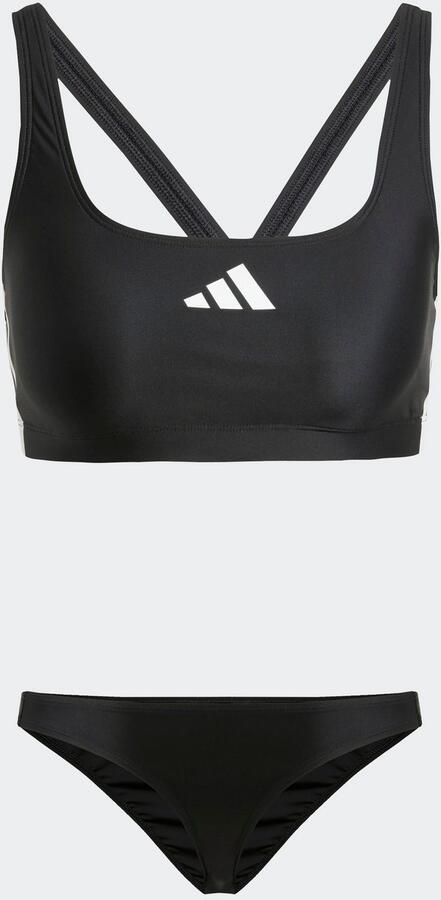 Adidas 3-Stripes V-Back Bikini Zwart- Dames Zwart - Foto 8
