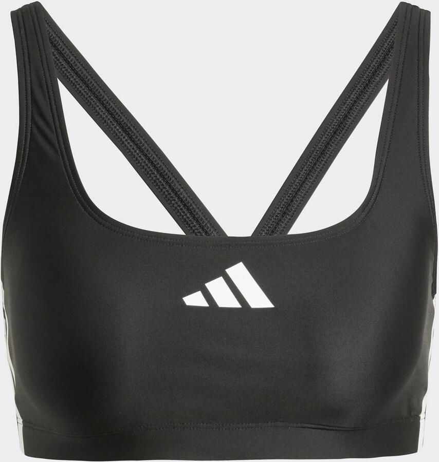 Adidas 3-Stripes V-Back Bikini Zwart- Dames Zwart - Foto 4