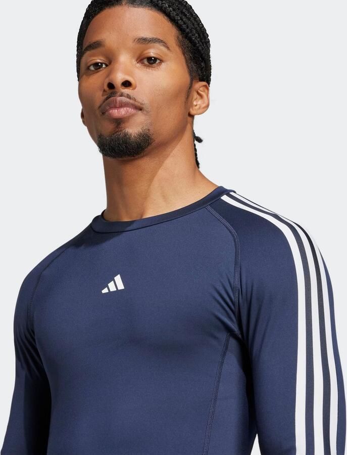 Adidas TECHFIT Compression Training 3-Stripes Longsleeve - Foto 4