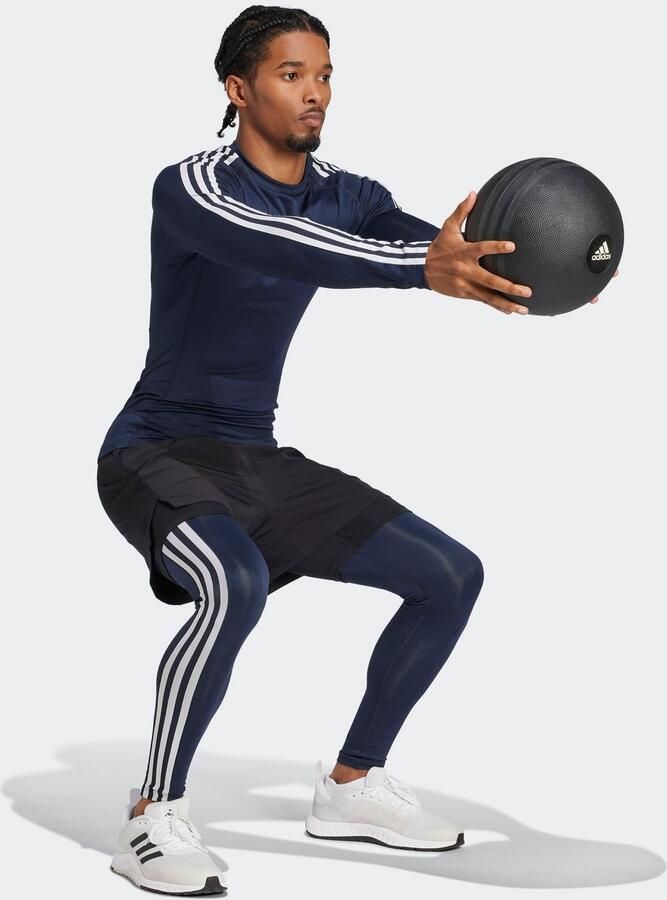 Adidas TECHFIT Compression Training 3-Stripes Longsleeve - Foto 5