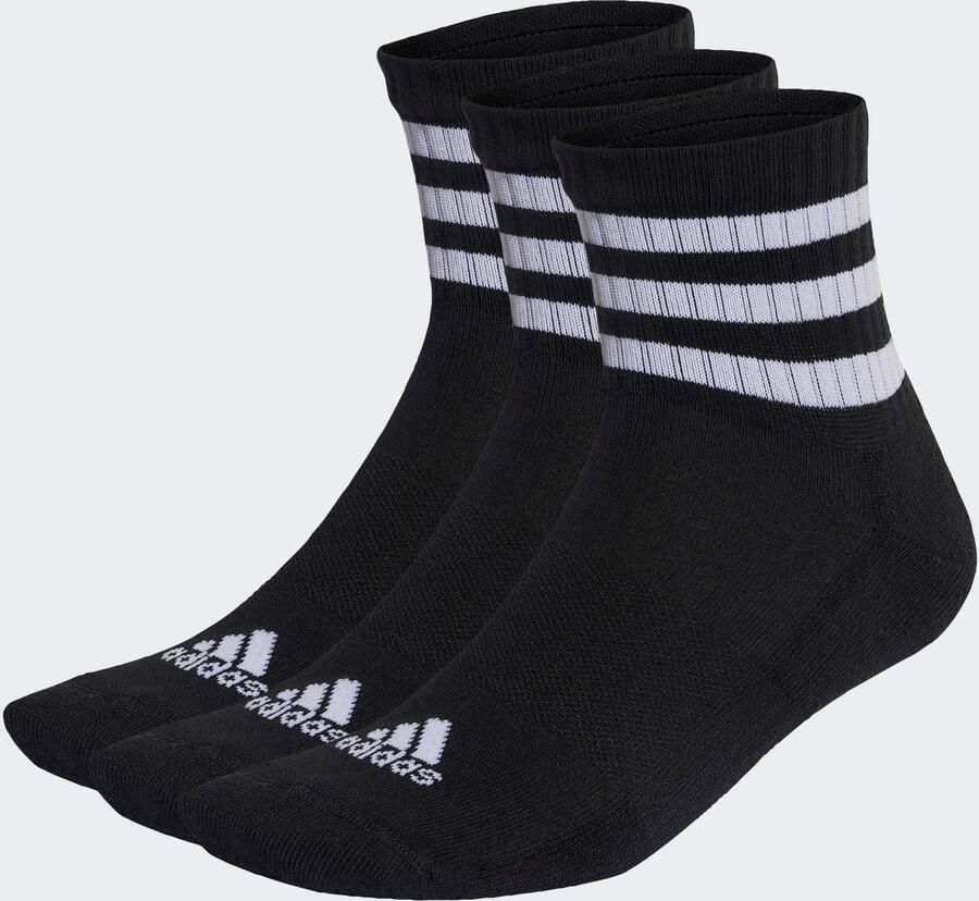 Adidas Sportswear 3-streifen Ankle Sokken Middellang black white maat: 40-42 beschikbare maaten:37-39 40-42 - Foto 3