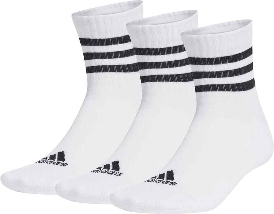 Adidas Sportswear 3-streifen Ankle Sokken Middellang white black maat: 37-39 beschikbare maaten:37-39 40-42 43-45 - Foto 6
